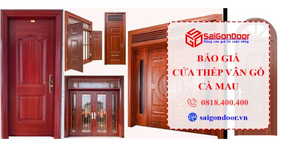 Cập nhật | Báo Giá Thi Công Cửa Thép Vân Gỗ Cà Mau