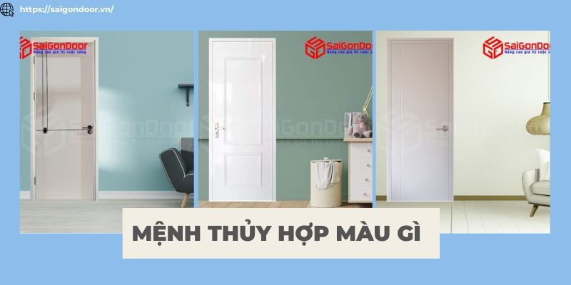 Cửa nhựa composite màu trắng là lựa chọn cực phổ biến