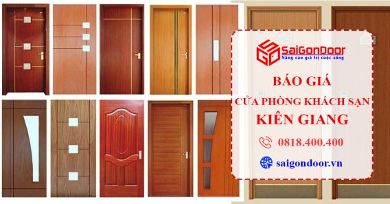 Báo giá thi công, lắp đặt cửa phòng khách sạn Kiên Giang