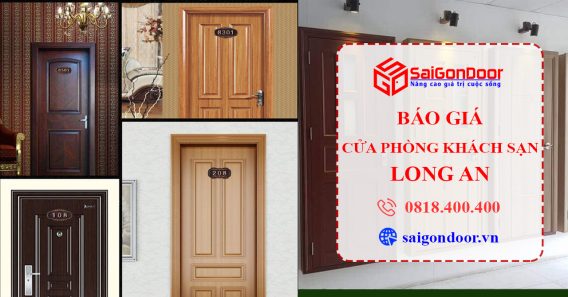 Báo giá thi công, lắp đặt cửa phòng khách sạn Long An